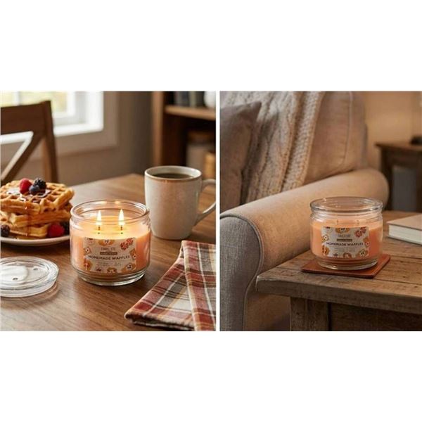 Candle-lite Homemade Waffles Candles, 4-Pack