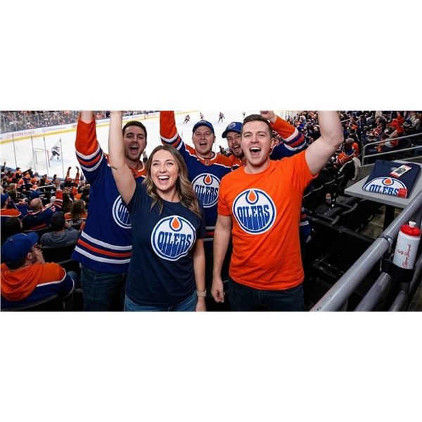 Edmonton Oilers T-Shirt Pair Size Medium