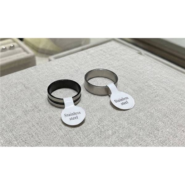Stainless Steel Rings, Sizes 21 & 22