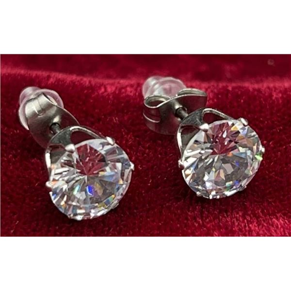 Silver Stud Earrings 1.75 Carat TW Earrings