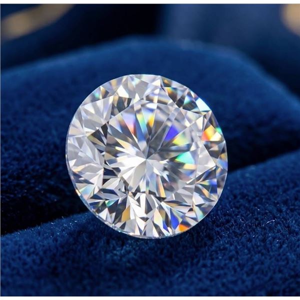 Loose Stone 1.0 Carat Round Cut Moissanite