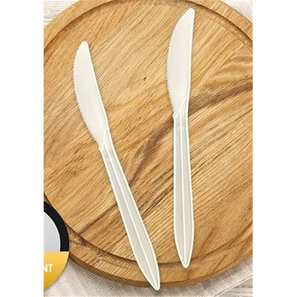 Bulk Medium Weight Natural Knives, 1000 ct