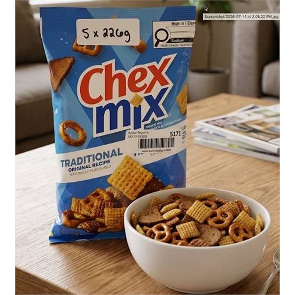 Chex Mix Traditional 5 x 226g Bags