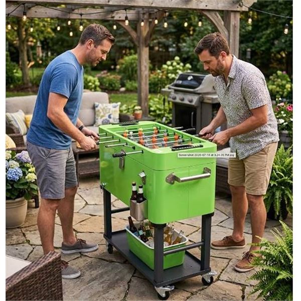 TRINITY Foosball Cooler with Green Cover