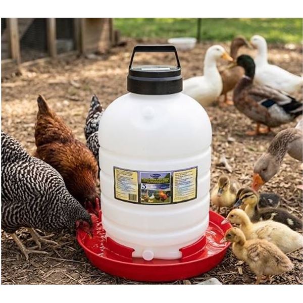 Farm-Tuff Poultry & Game Bird Waterer 5 Gall