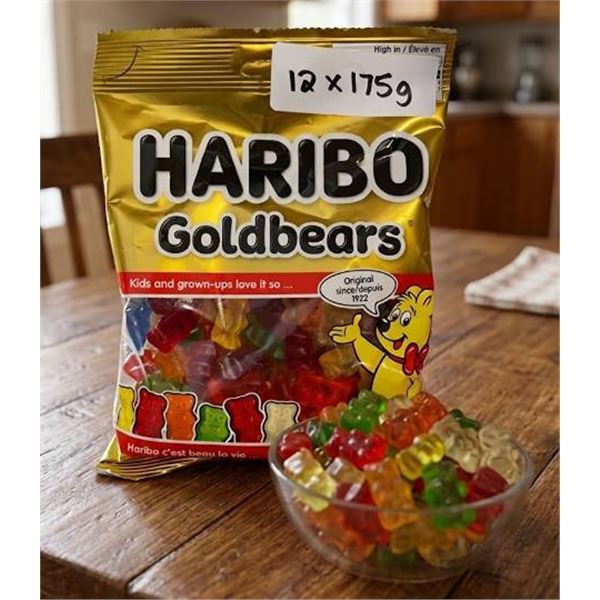 Haribo Goldbears Gummy Candy 12x175g