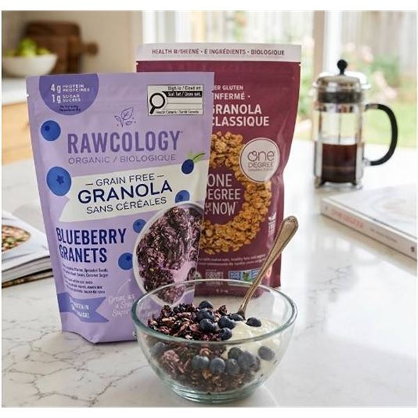 Organic Granola Duo: Rawcology and One Degree
