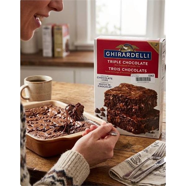 Ghirardelli Triple Chocolate Brownie Mix 2.83