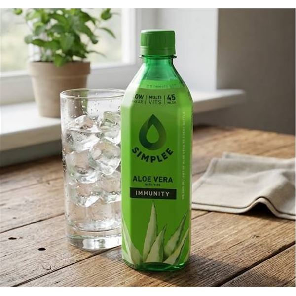 Simple Aloe Vera Drink 10 x 500ml Bottles