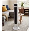 Image 1 : White Oscillating Tower Fan With Controls
