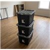 Image 1 : Tuff Store Heavy-Duty Storage Boxes, Set of 3