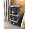 Image 2 : Tuff Store Heavy-Duty Storage Boxes, Set of 3