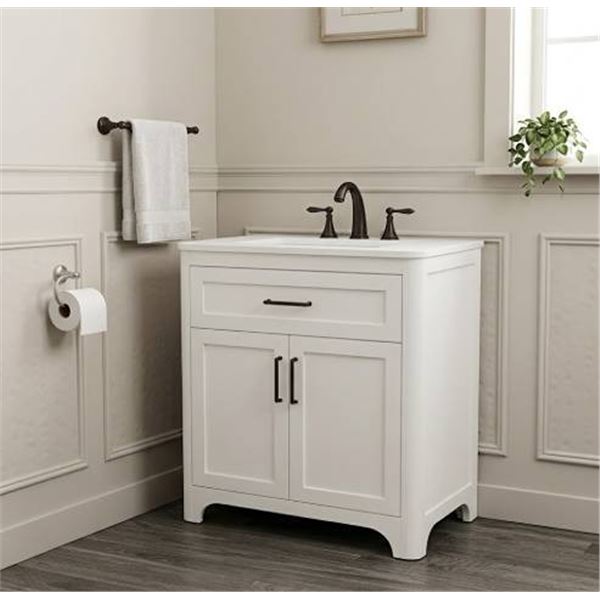 OVE Alanis 30" Bathroom Vanity White