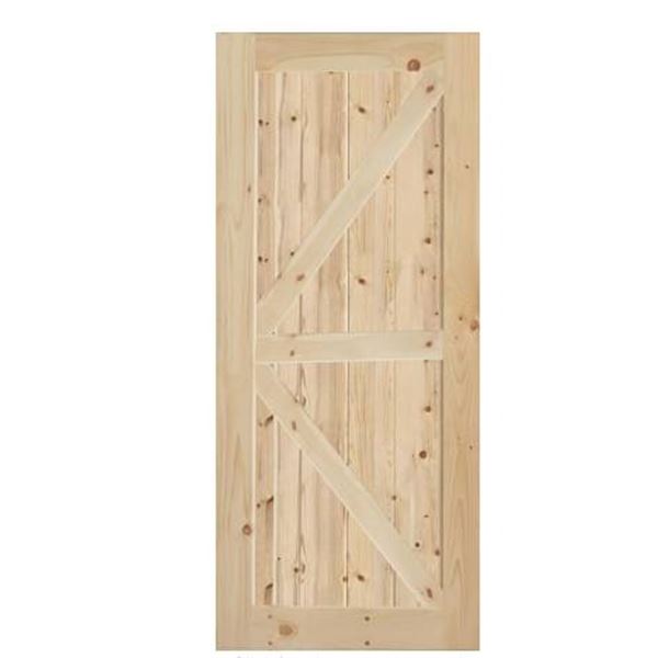 SGA Natural Knotty Pine Barn Door