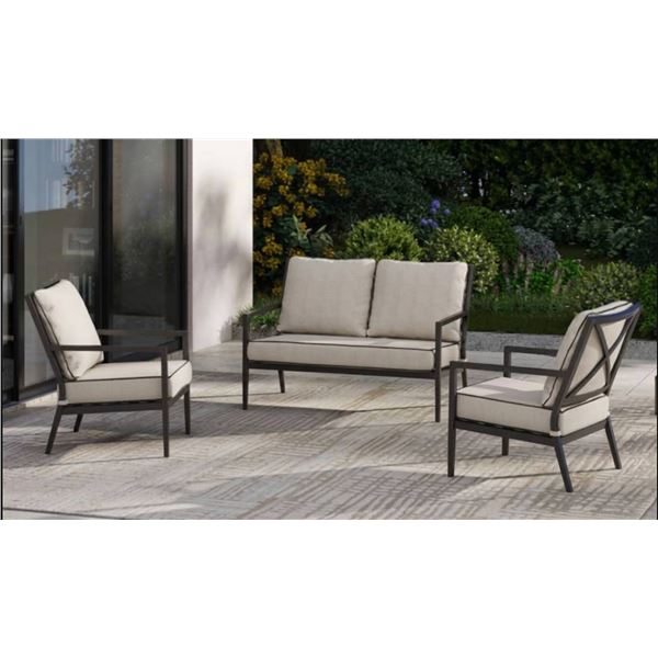 Hampton Bay Broadview 4-Piece Conversation Set **NO TABLE** *Stock photo is for example only, see ad