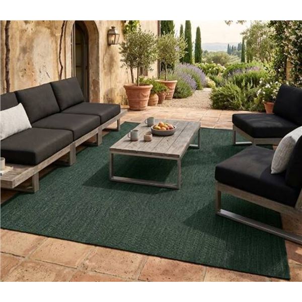 Multy Home 6x8 Ft Patio Rug Green