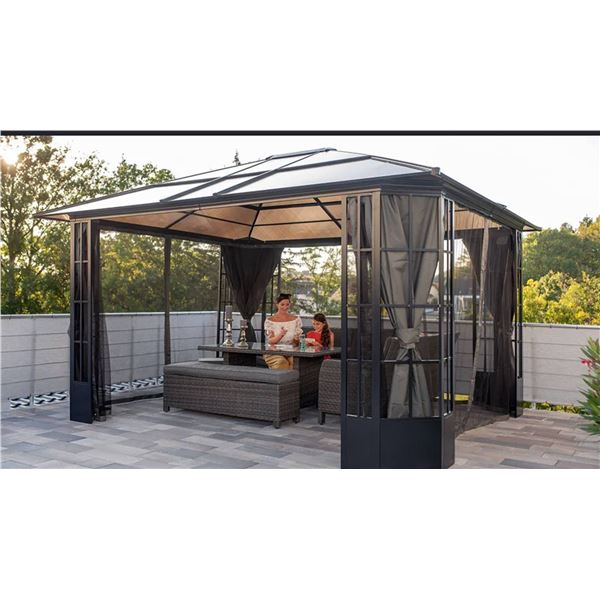 Portland Hard Top Outdoor Gazebo Model GZB26235 10' x 12' Example only, see additional photos**