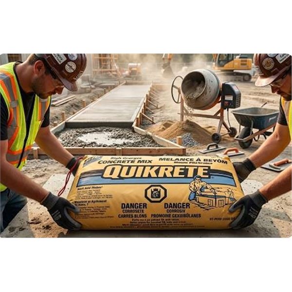 Pallet of 56 Quikrete High Strength Concrete