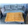 Image 2 : Three-Seat Sofa And Footrest Set