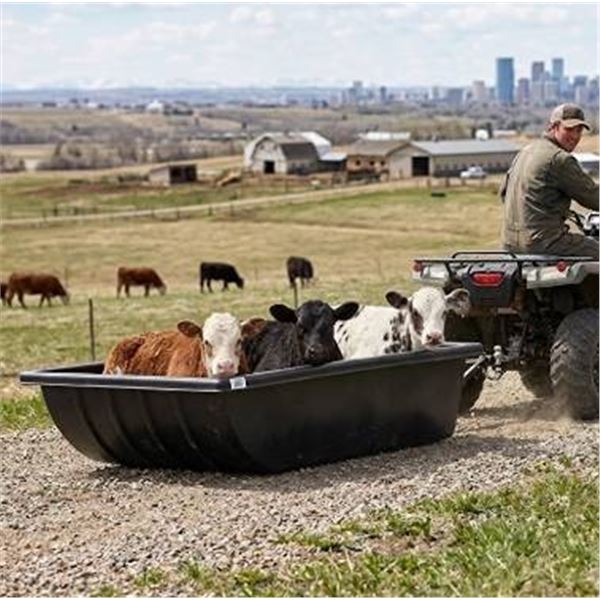 Black Calf Sled Plastic Utility Sled