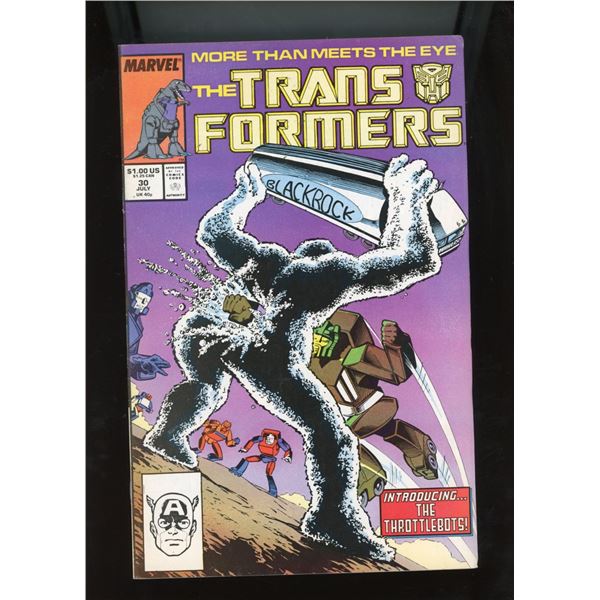 The Transformers #30 Marvel Comics (July 1987) 1st App Throttlebots