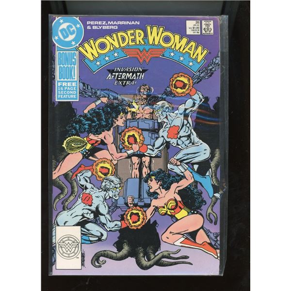 Wonder Woman #26 (DC Comics, 1989) Invasion Aftermath Extra!