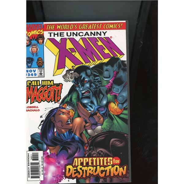 The Uncanny X-Men #349 (Marvel Comics, Nov 1997) Appetites For Destruction