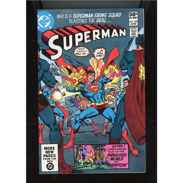 Superman #360 (DC Comics, June 1981) Andru & Giordano Cover