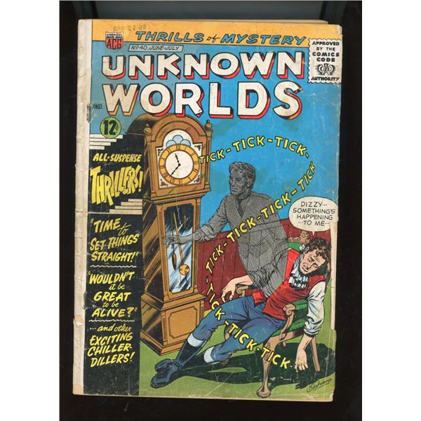 Unknown Worlds #40 (ACG, 1965) Kurt Schaffenberger Cover - Silver Age Comic