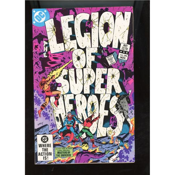Legion of Super-Heroes #293 (DC Comics, Nov 1982) Masters of Universe Preview