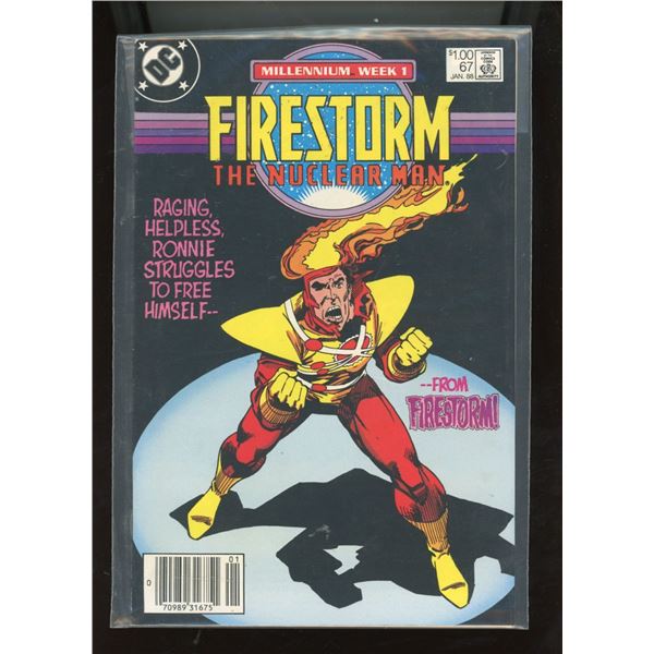 Firestorm The Nuclear Man #67 Millennium Week 1 DC Comics (Jan 1988)