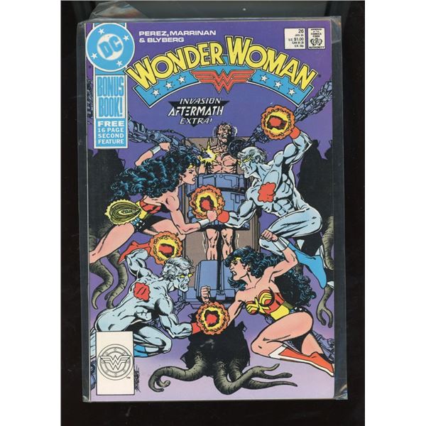 Wonder Woman #26 (1989) DC Comics Invasion Aftermath Extra!