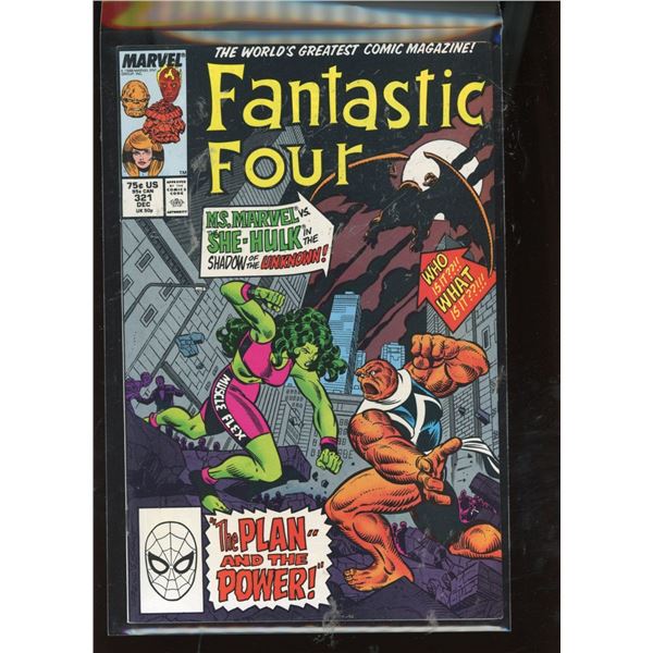 Fantastic Four #321 (Marvel Comics, Dec 1988) Ms. Marvel vs She-Hulk