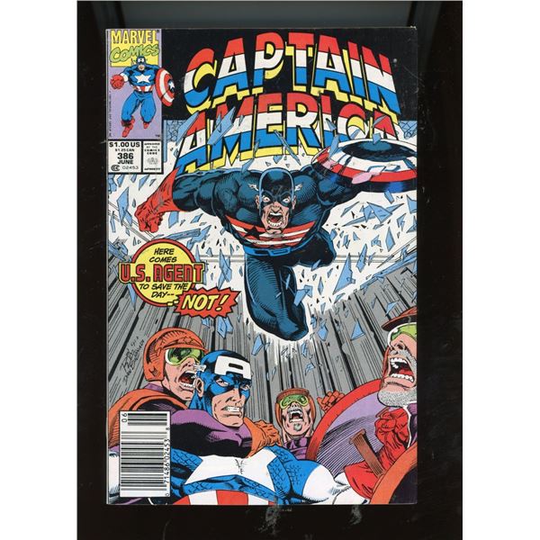 Captain America #386 Marvel Comics (Feb 1991) - U.S. Agent Appearance