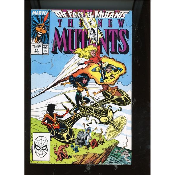 Marvel Comics The New Mutants #61 The Fall of the Mutants (Mar 1988)