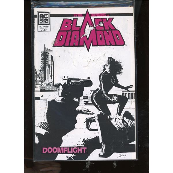 AC Comics Sybil Danning's Black Diamond #2 Doomflight July 1983