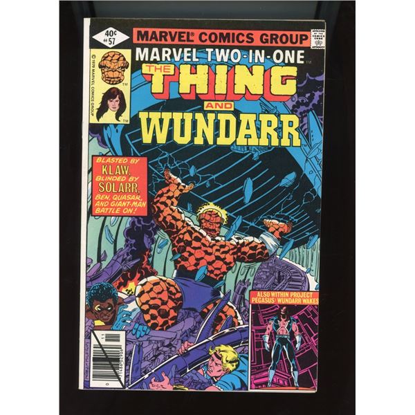 Marvel Two-In-One #57 (Marvel, 11/79) The Thing and Wundarr