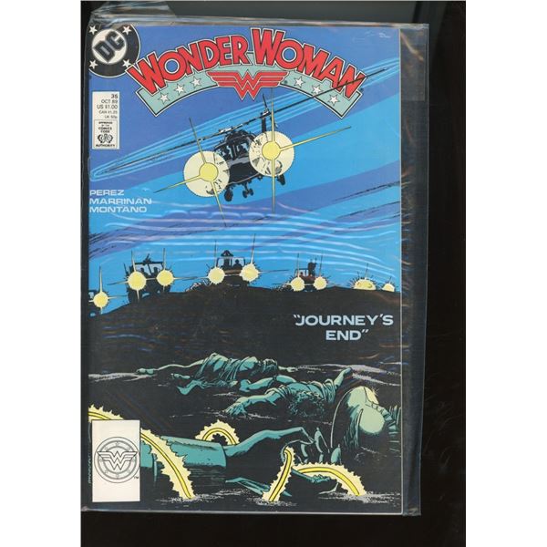 Wonder Woman #35 (Oct 1989, DC Comics) "Journey's End" Perez Marrinan