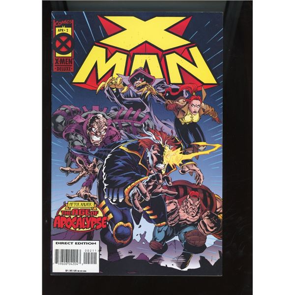 X-Man #2 (Marvel Comics, Apr 1995) Age of Apocalypse, Direct Edition