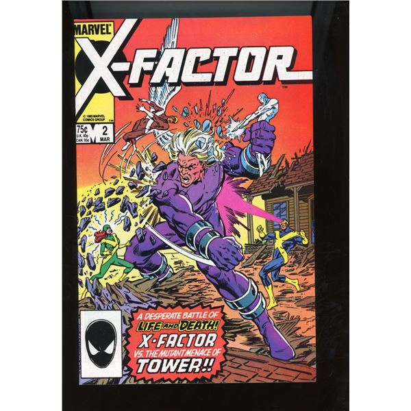 X-Factor #2 (Marvel Comics, 1986) 1st App Artie Maddicks & Tower, Hulk Ad Back