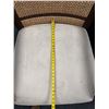 Image 9 : Qty 3 Wooden Armchairs w/ Upholstered Seats & Woven Backs 32" x 27" x 34"H
