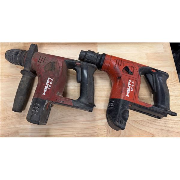 Qty 2 Hilti TE-6-A SDS-Plus Rotary Hammers