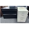 Image 1 : Qty 2 Filing Cabinets: 2-Drawer Lateral & Vertical, Misc Sizes