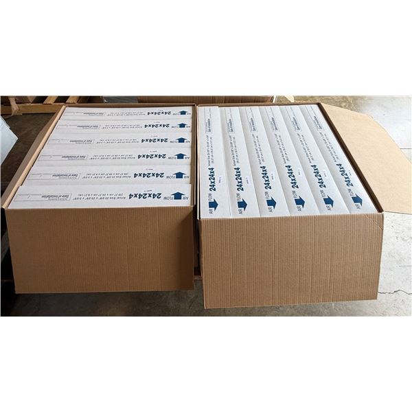 Qty 2 Boxes Air Flow Pleated Air Filters MERV 13, Misc Sizes