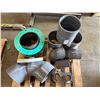 Image 2 : Multiple PVC Pipe Fittings, T's, Elbows, Couplings, Gaskets, Flanges, etc Misc Sizes