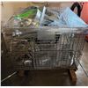 Image 1 : Metal Mesh Bin & Contents: Ventilation Components, Wall Caps, Backdraft Damper, HVAC Ducting & Fitti