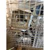 Image 3 : Metal Mesh Bin & Contents: Ventilation Components, Wall Caps, Backdraft Damper, HVAC Ducting & Fitti