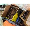 Image 16 : Wooden Bin Multiple Metal & PVC Pipe Fittings, Beam & Pipe Clamps, Surge Clips, Gate Valves, etc