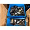 Image 6 : Wooden Bin Multiple Metal & PVC Pipe Fittings, Beam & Pipe Clamps, Surge Clips, Gate Valves, etc