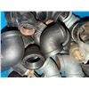 Image 7 : Wooden Bin Multiple Metal & PVC Pipe Fittings, Beam & Pipe Clamps, Surge Clips, Gate Valves, etc
